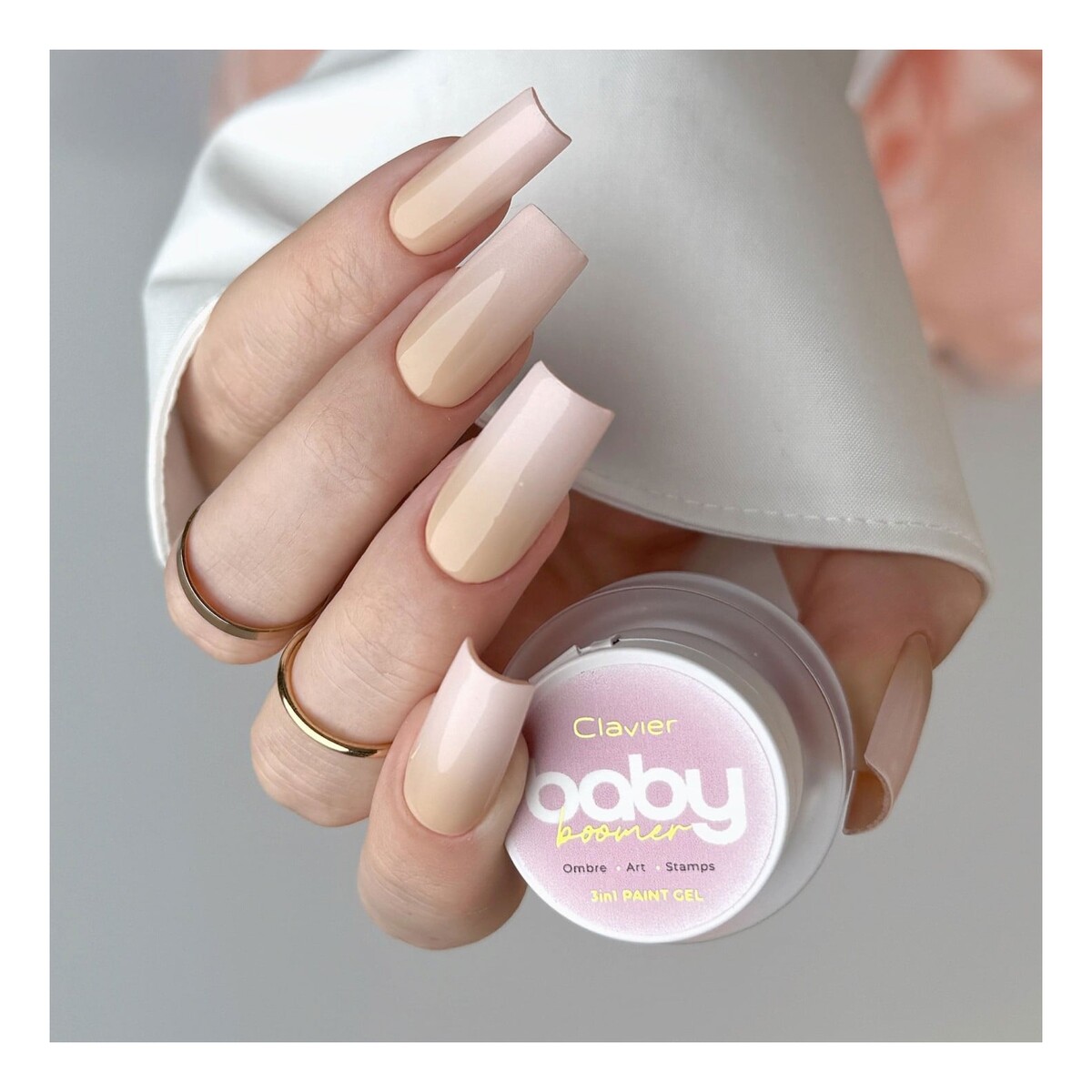 Clavier Baby Boomer Ombre żel do paznokci 3w1 3g