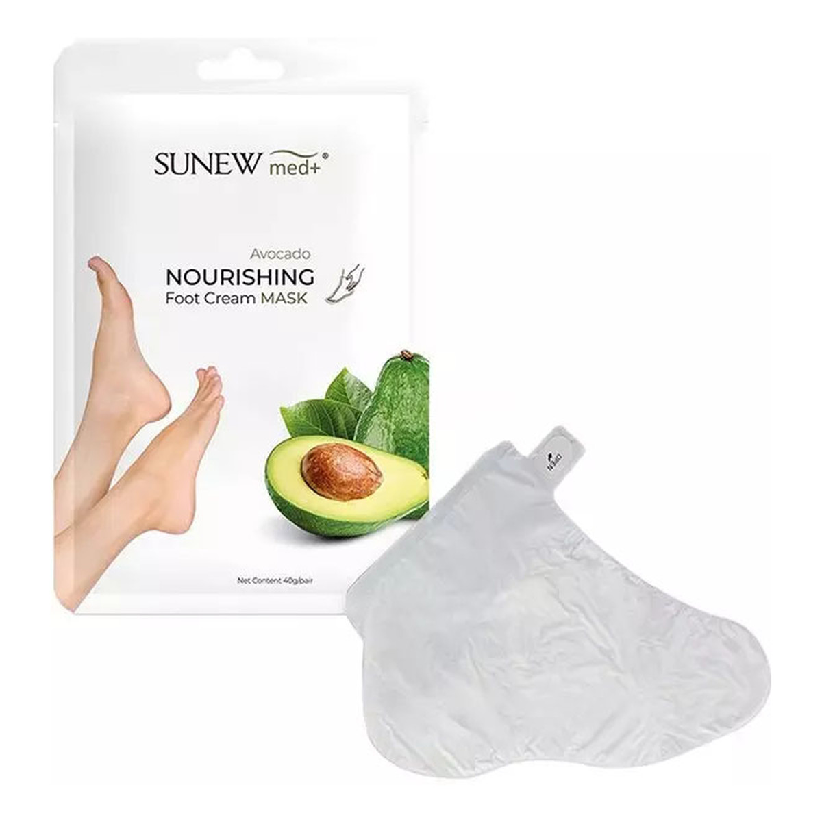 SunewMed+ Nourishing Foot Cream Maska do stóp o działaniu regeneracyjnym z awokado i masłem shea 40g