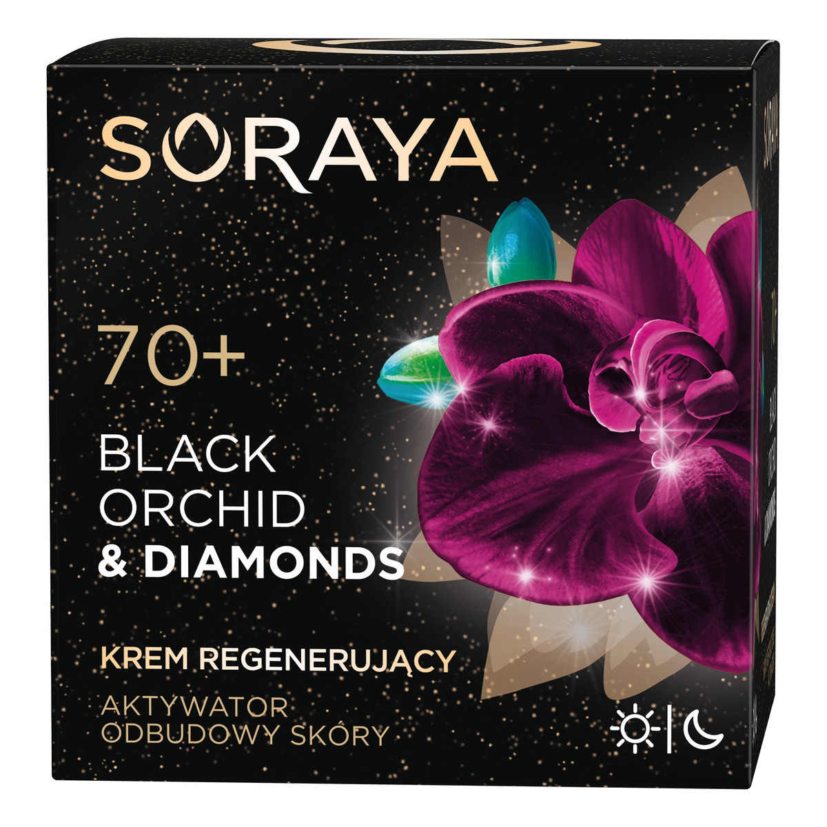 Soraya Black Orchid & Diamonds 70+ regenerujący krem do twarzy na dzień i na noc 50ml