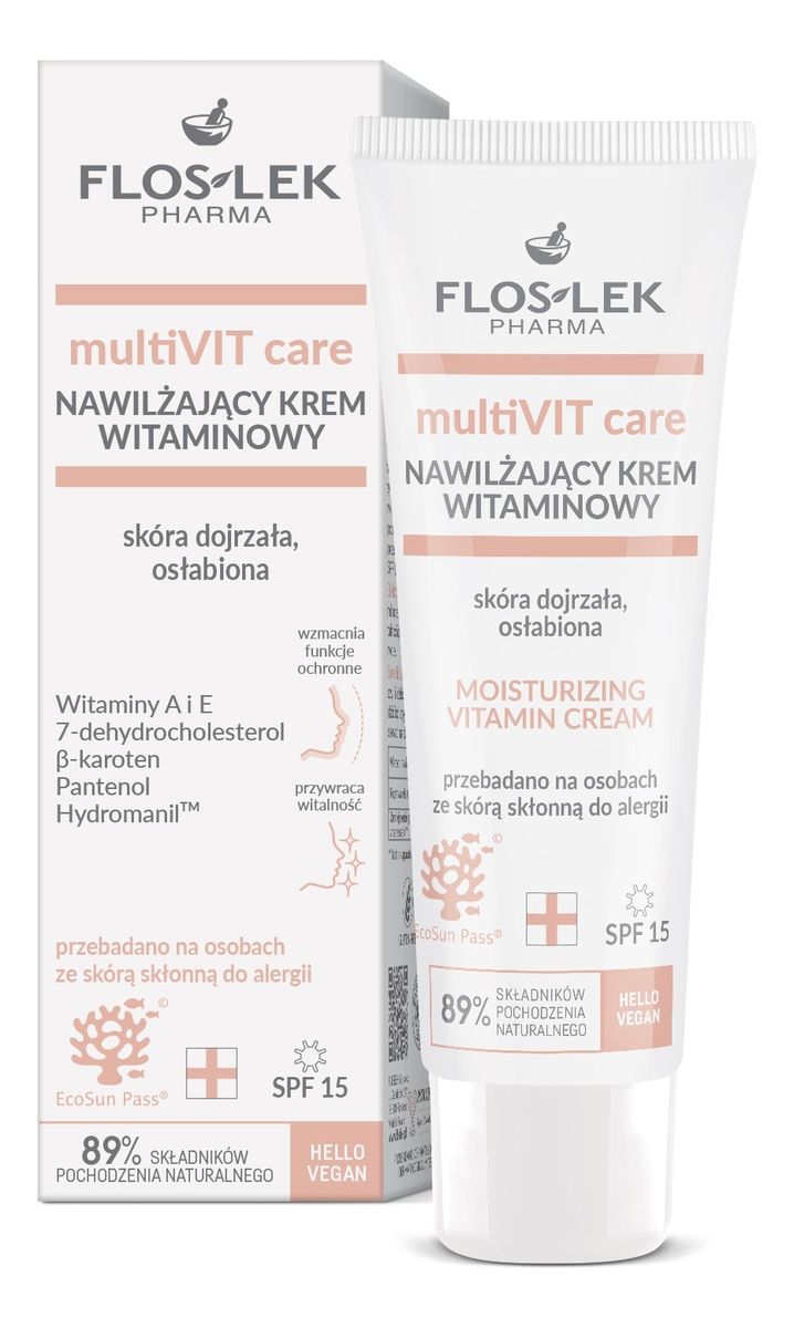Krem witaminowy spf15 na dzień-skóra dojrzała,osłabiona