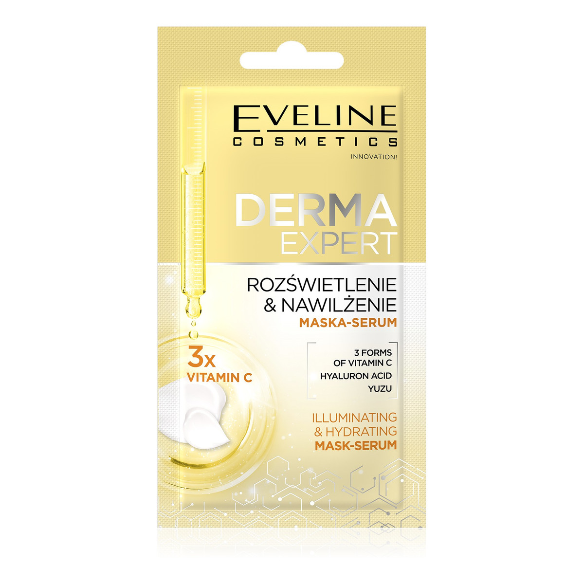 Eveline Derma Expert Maska - serum rozświetlenie i nawilżenie 8ml