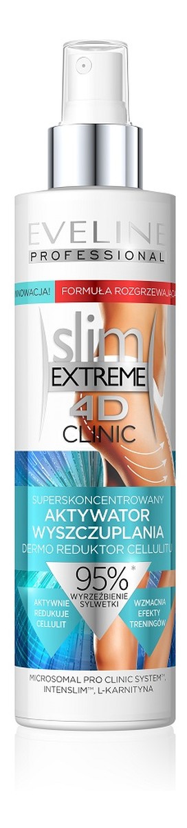 Slim extreme 4d clinic superskoncentrowany aktywator wyszczuplania dermo reduktor cellulitu