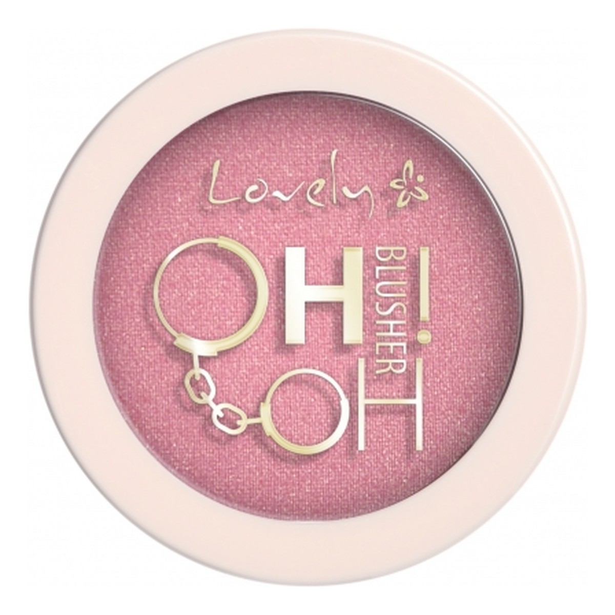 Lovely Oh oh blusher holograficzny róż do policzków