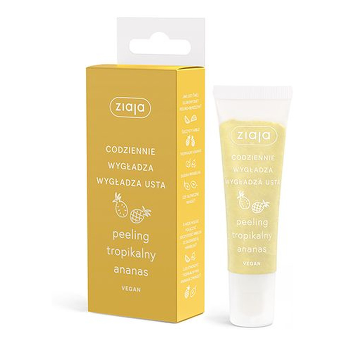 Ziaja Peeling do ust Tropikalny ananas 12ml