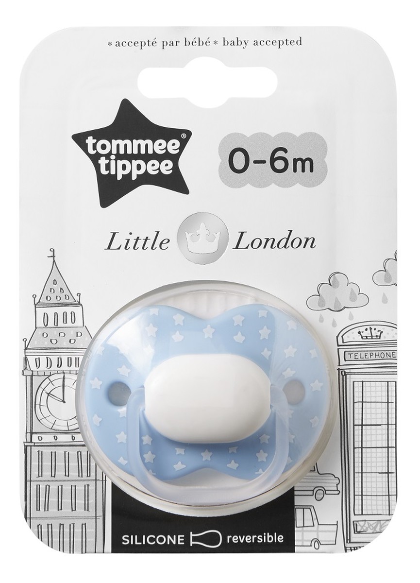 Little london smoczek uspokajający 0-6m boy