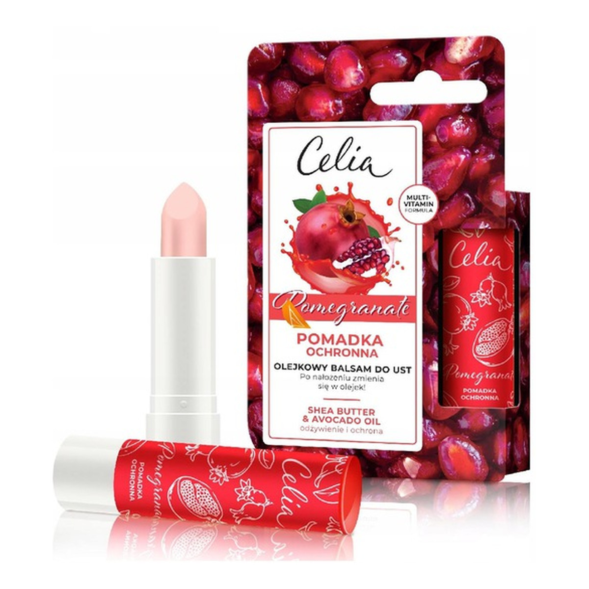 Celia Pomadka Ochronna Balsam do ust Pomegranate