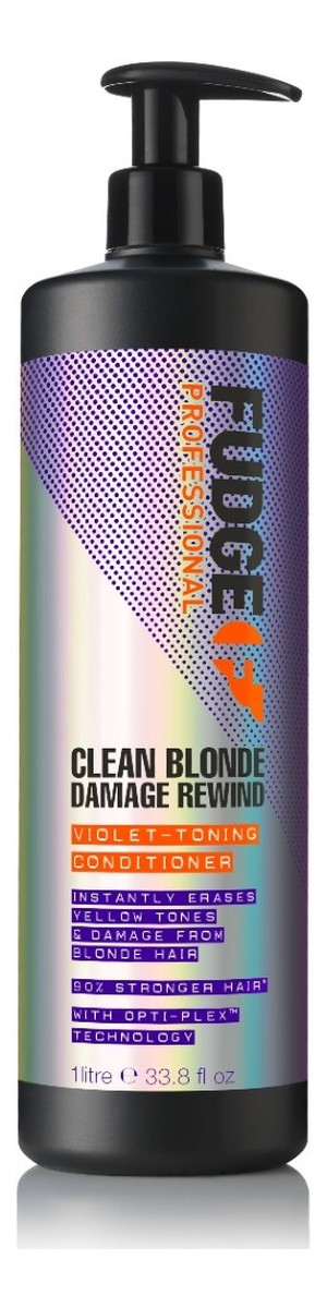 Clean blonde damage rewind violet-toning conditioner odżywka regenerująca i tonująca włosy blond