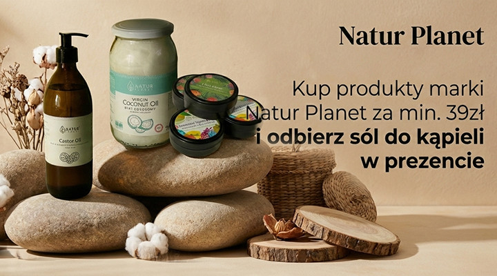 Koszyk Natur Planet min. 39zł | Sól do kąpieli w PREZENCIE