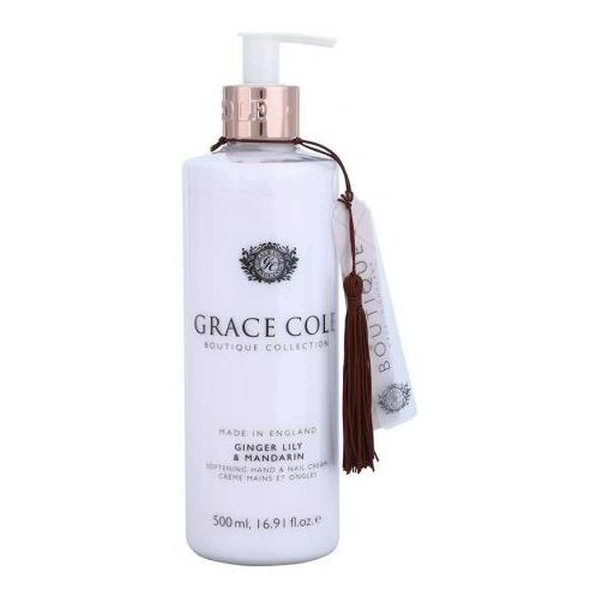 Grace Cole Boutique Hand & Nail Cream Krem do rąk i paznokci Ginger Lily & Mandarin 500ml