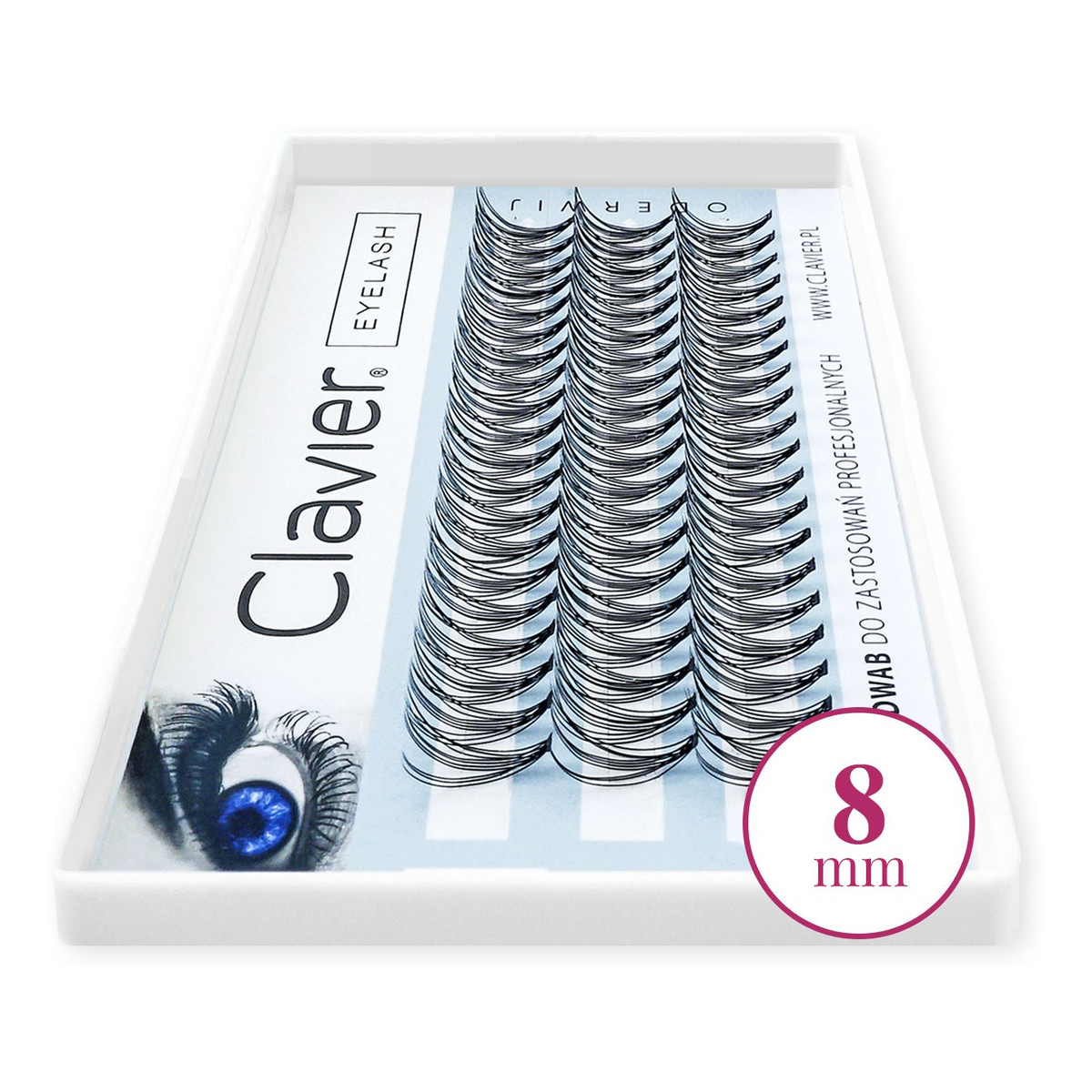 Clavier Eyelash kępki rzęs 8mm