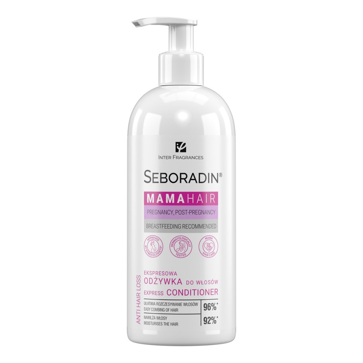 Seboradin Mama Hair ekspresowa odżywka do włosów dla kobiet w ciąży i w okresie okołoporodowym 400ml