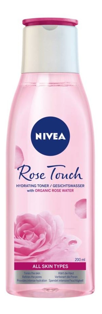 Rose touch nawilżający tonik z organiczną wodą różaną