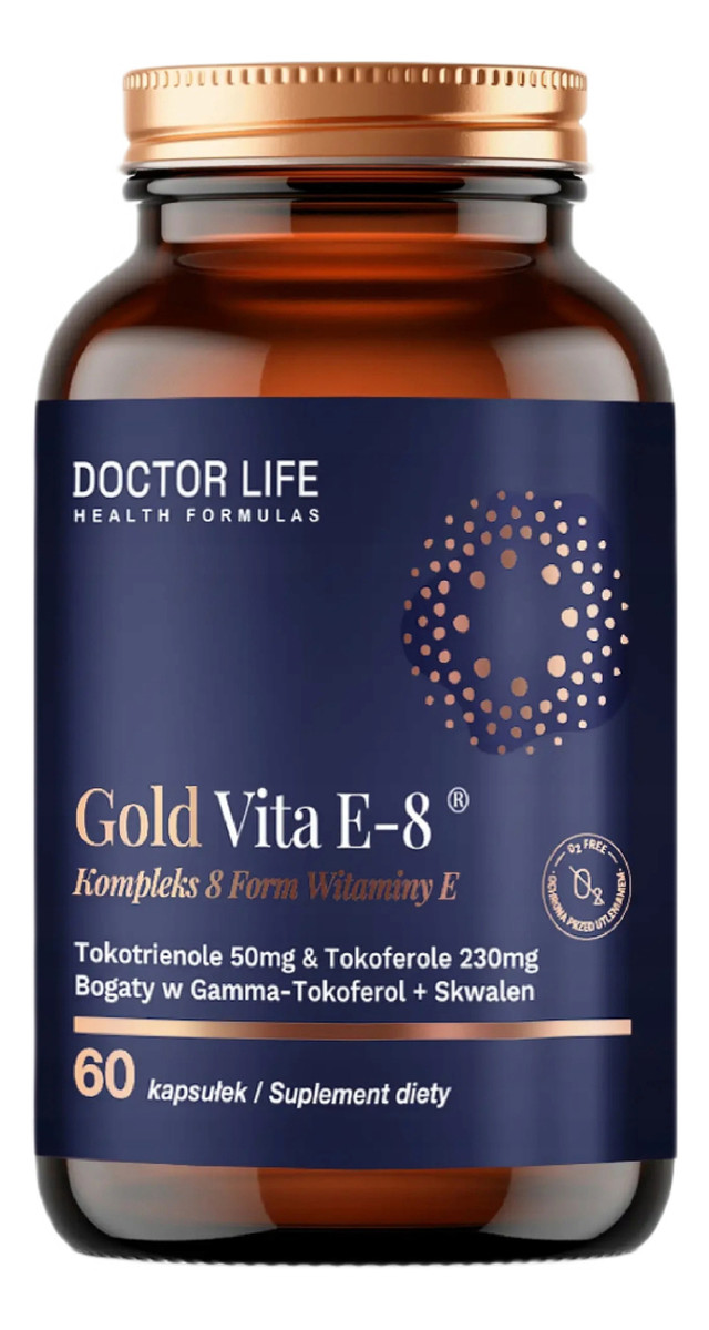 Gold Vita E-8 kompleks 8 form witaminy E suplement diety 60 Kapsułek