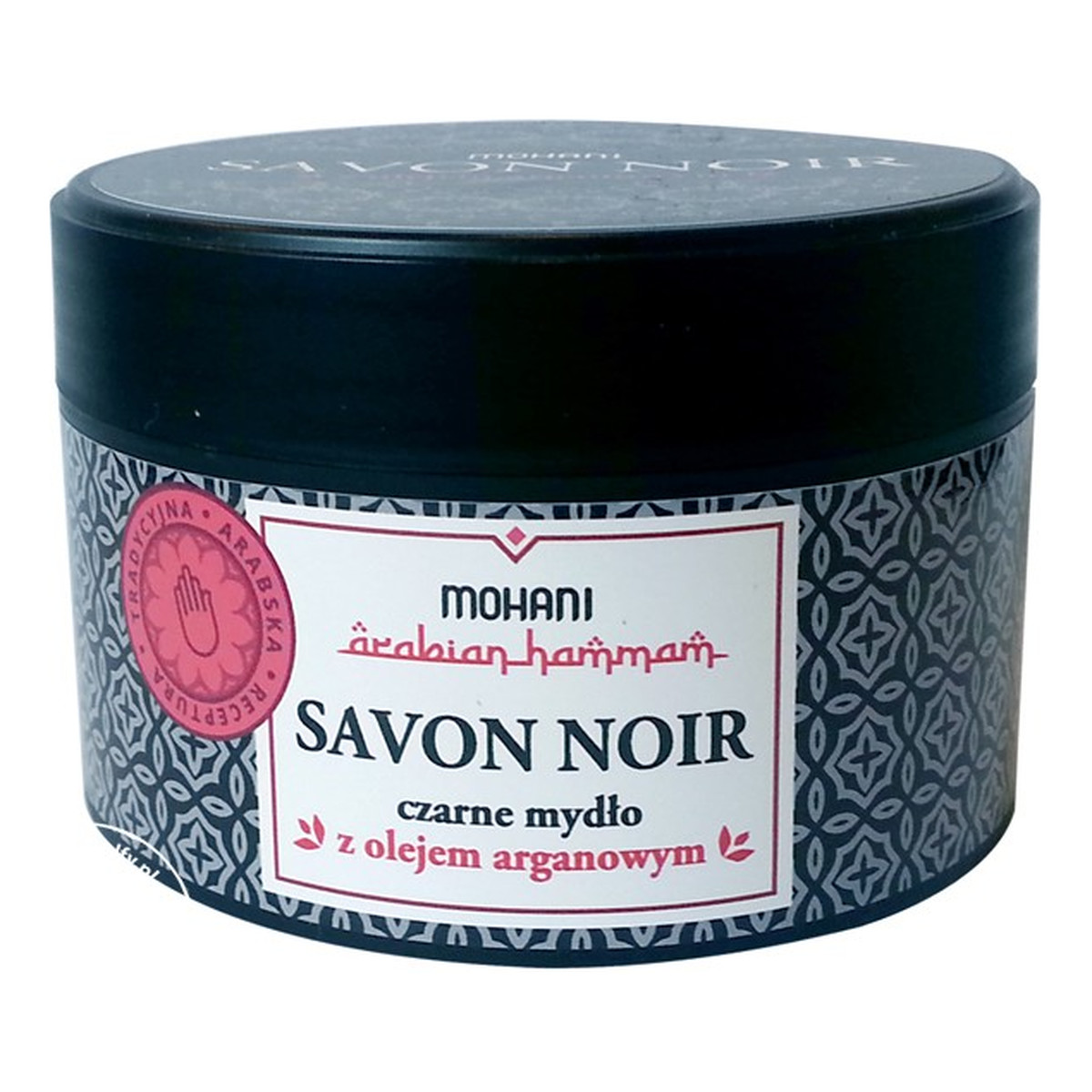 Mohani Savon Noir Czarne Mydło Z Olejem Arganowym 200g