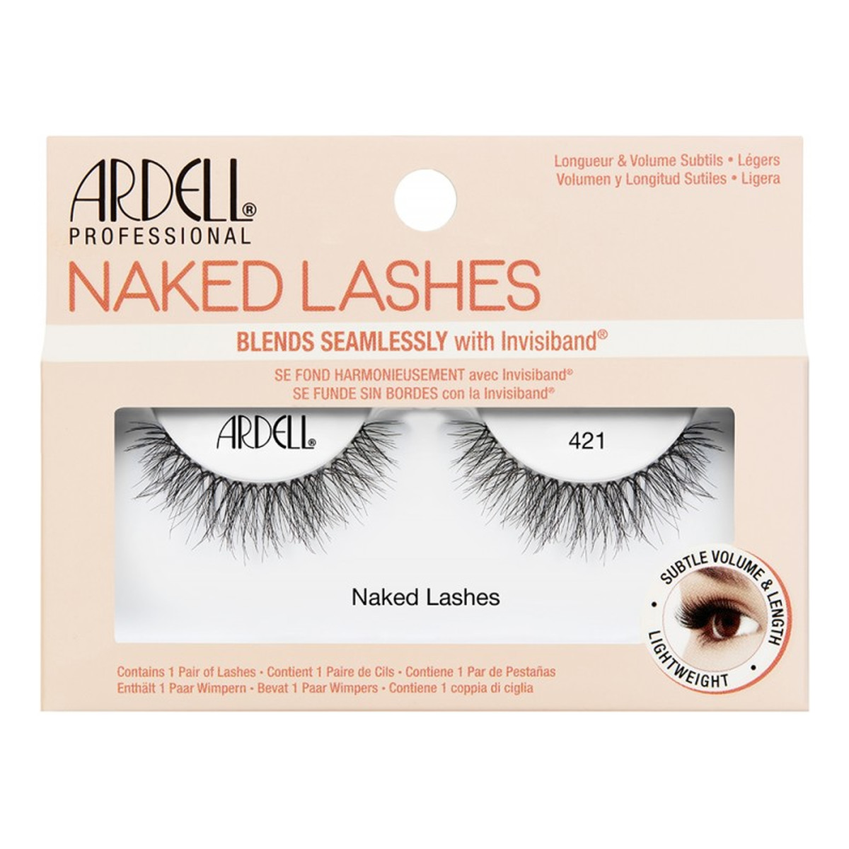 Ardell Naked Lashes 421 para sztucznych rzęs Black