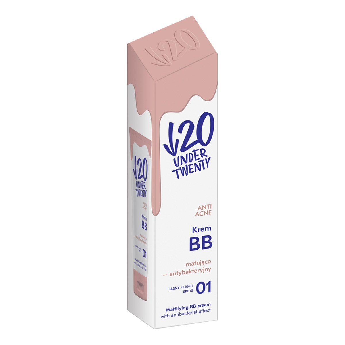 Under Twenty ANTI ACNE Matujący krem BB o działaniu antybakteryjnym SPF 10 60ml