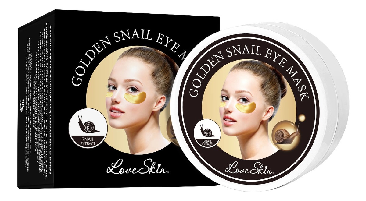 Golden snail hydrożelowe płatki pod oczy anti-aging 60szt.
