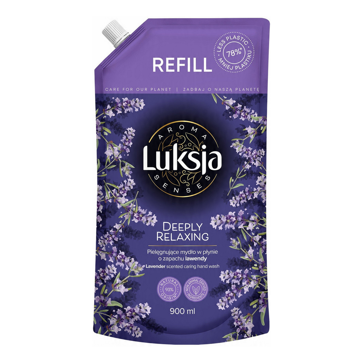 Luksja Aroma Senses Deeply Relaxing Pielęgnujące mydło w płynie o zapachu lawendy 900ml