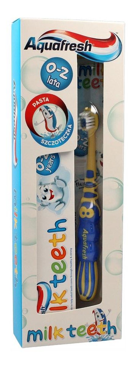 pasta do zębów 50ml + szczoteczka do zębów 0-2 lata