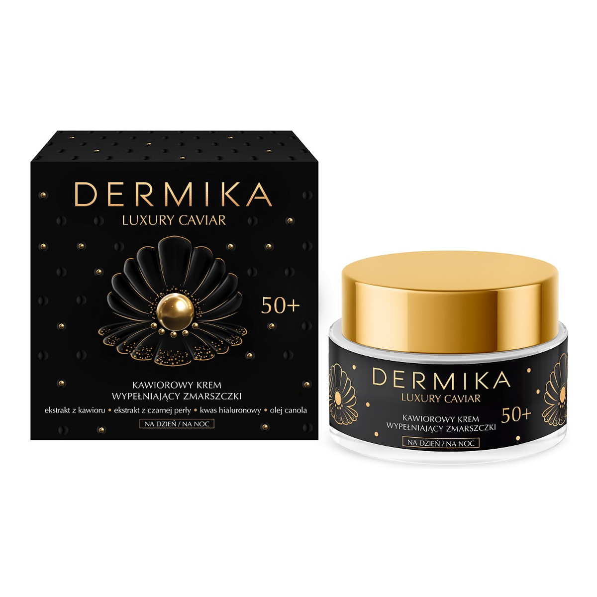 Dermika Luxury Caviar Kawiorowy krem wypełniający zmarszczki na dzień i noc 50+ 50ml