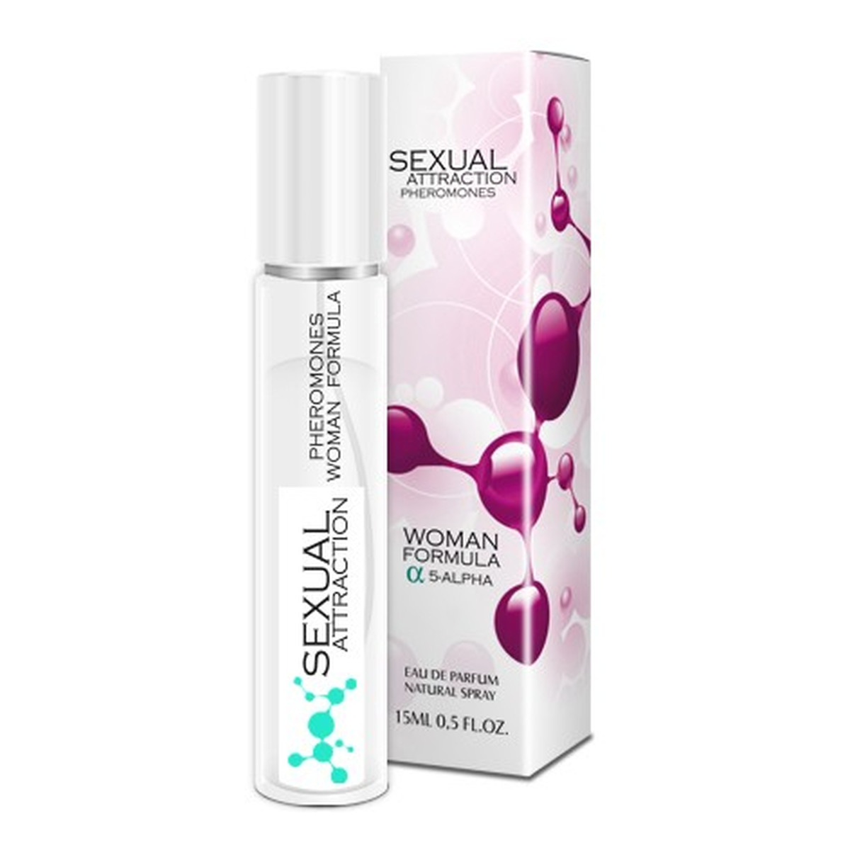 Sexual Attraction Pheromones Woman Formula 5-Alpha feromony dla kobiet Woda perfumowana spray 15ml