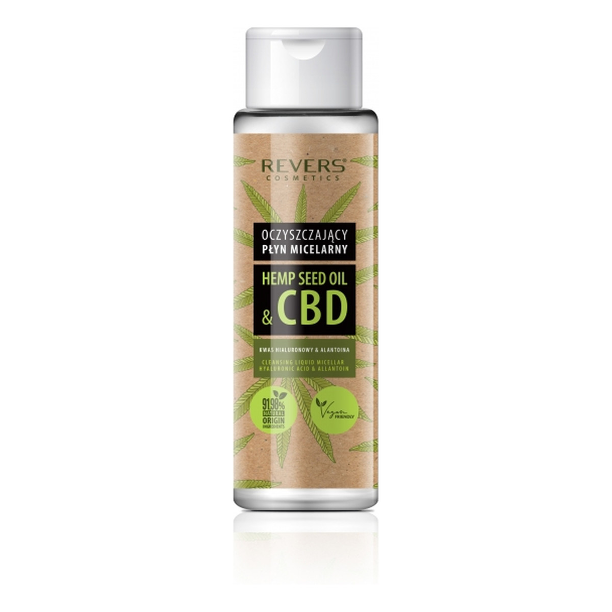 Revers Oczyszczający płyn micelarny z naturalnym olejem konopnym z CBD 500ml
