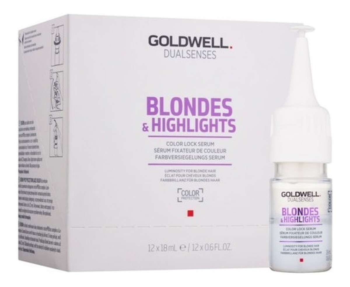 Dualsenses blondes&highlights color lock serum serum do włosów farbowanych 12x