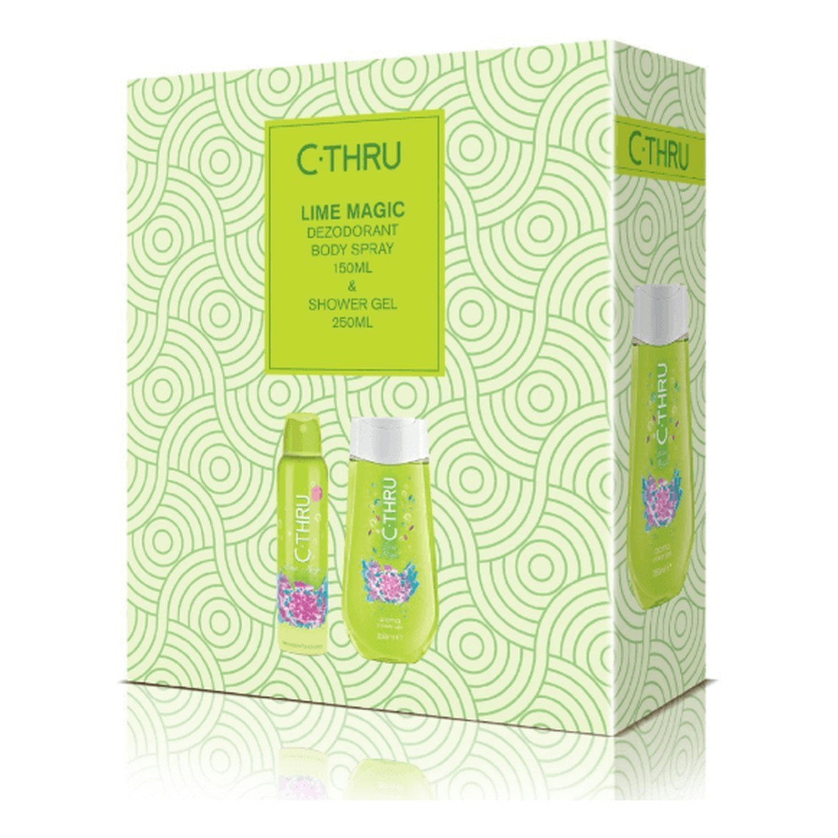C-Thru Zestaw prezentowy Lime Magic (Dezodorant 150 ml + Żel pod prysznic 250ml)