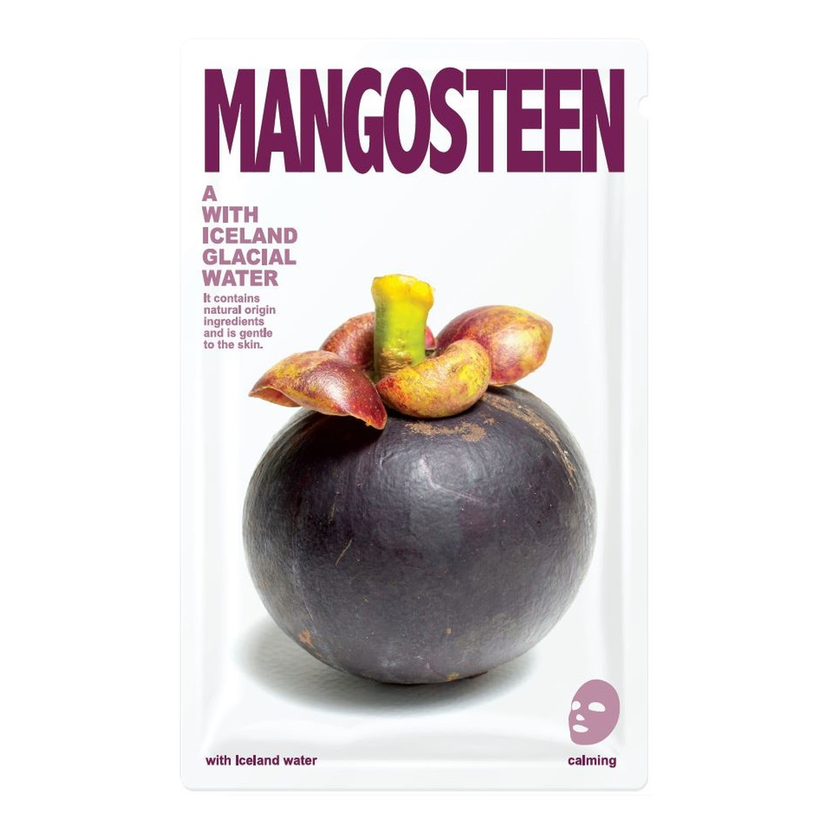 Blue Dot Mask A With Iceland Glacial Water łagodząca maseczka w płacie Mangosteen 20g