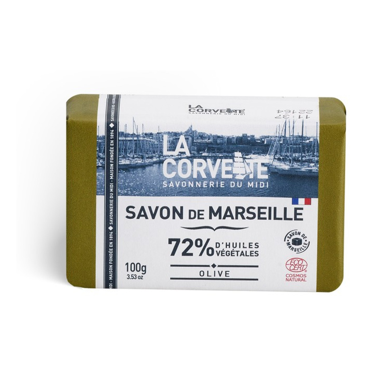 La Corvette Mydło Marsylskie Oliwka 100g