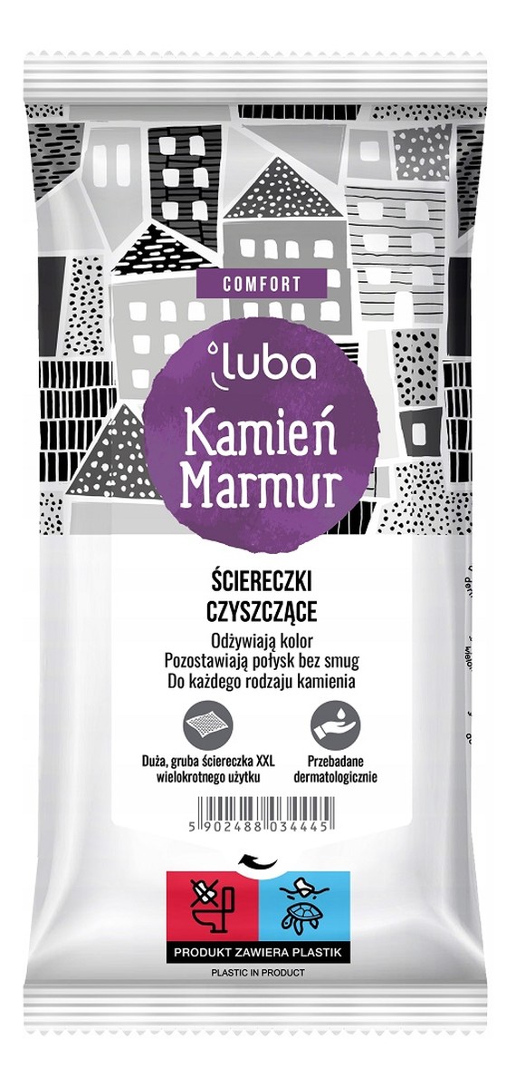 Comfort ściereczki czyszczące kamień i marmur 32szt