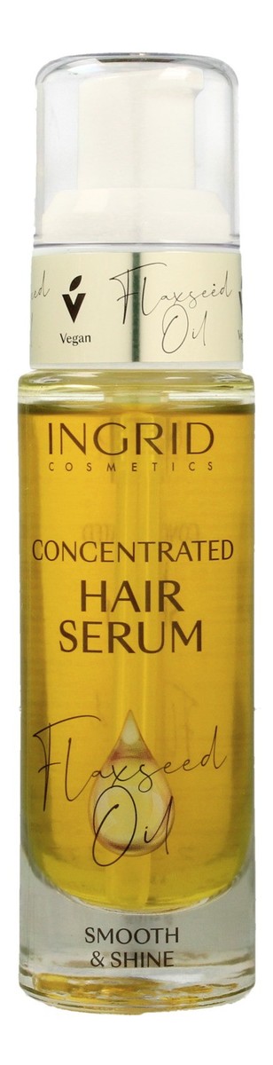 Skoncentrowane serum do włosów z olejkiem lnianym wygładzenie i blask