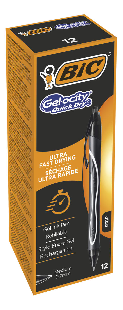 Gel-ocity Quick Dry Długopis żelowy czarny 12 szt.