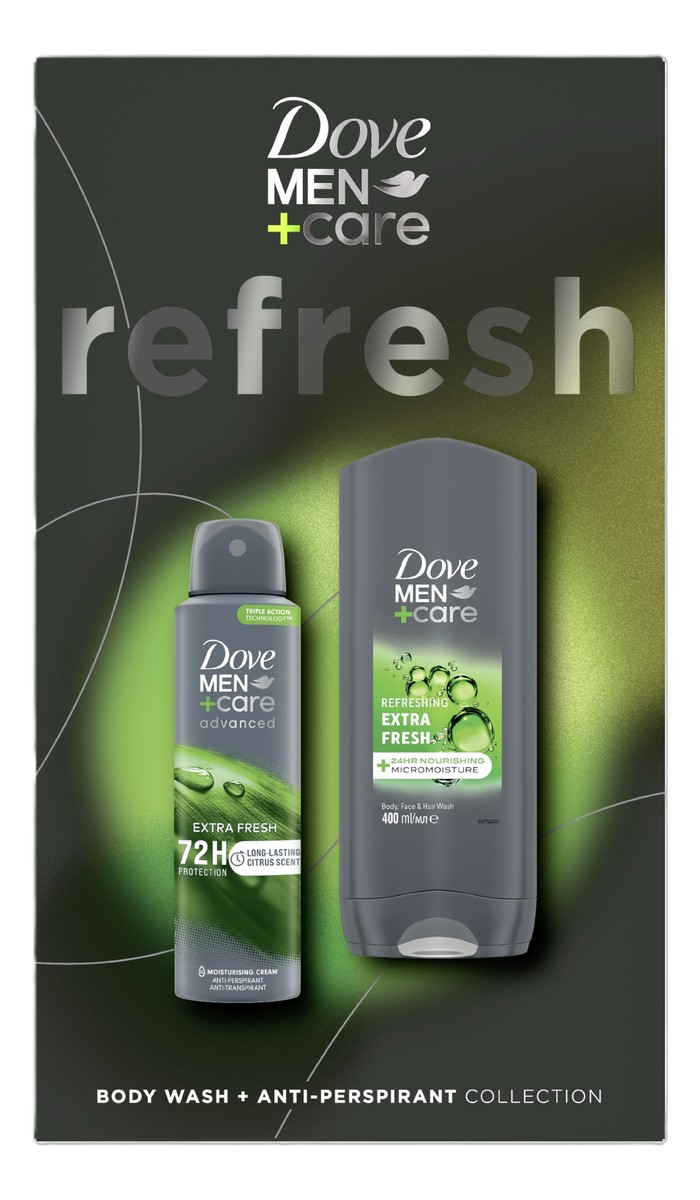 Extra Fresh Zestaw antyperspirant w sprayu + żel szampon pod prysznic