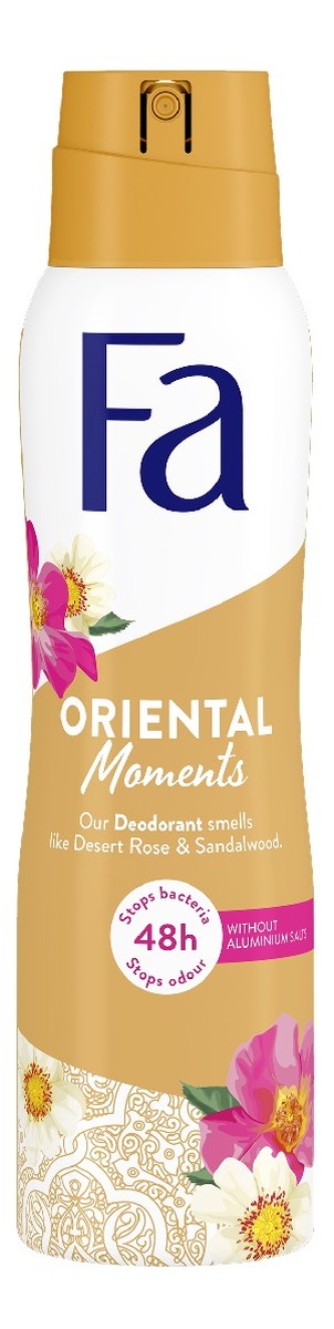 Dezodorant w sprayu o zapachu róży pustynnej i drzewa sandałowego