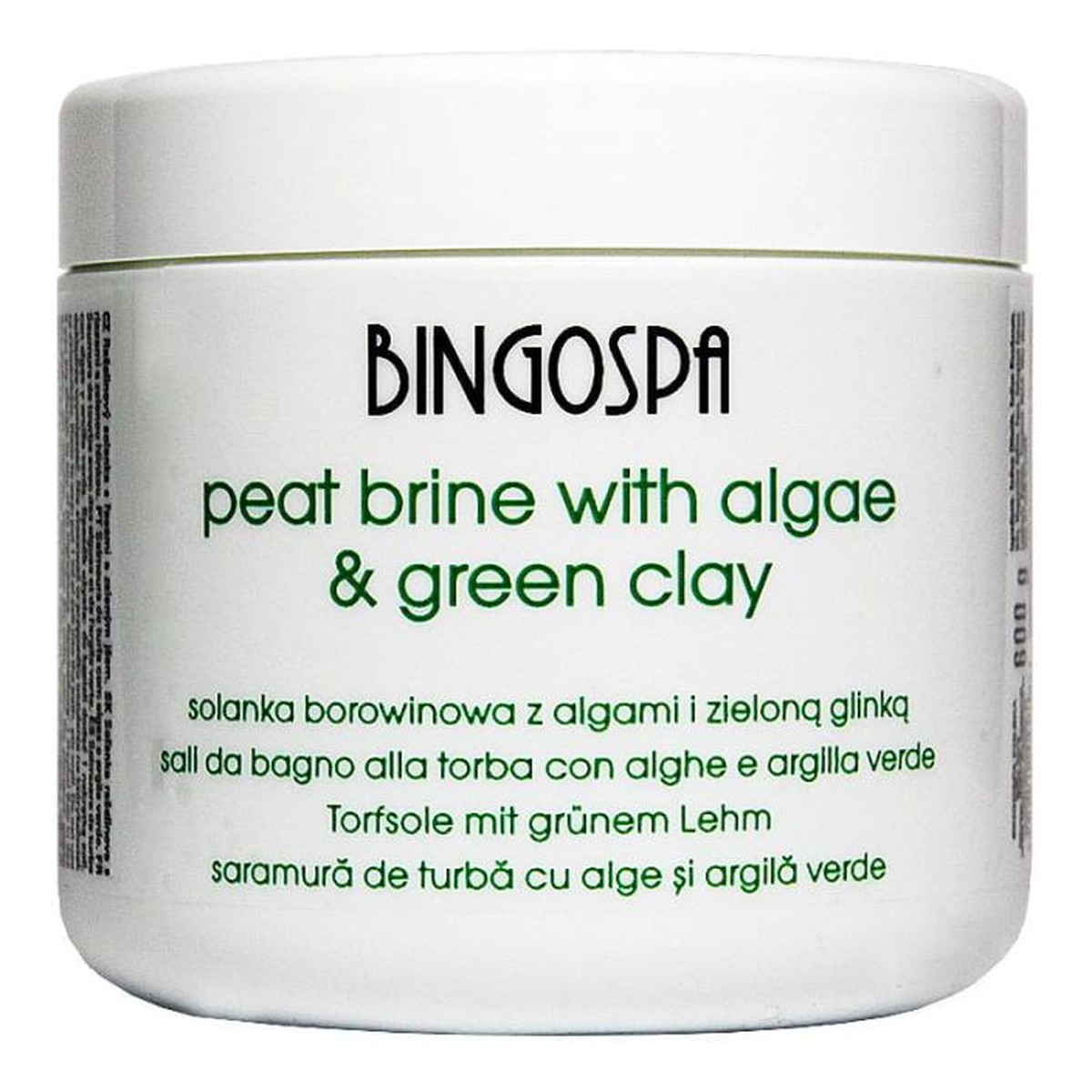 BingoSpa Solanka borowinowa z algami i zieloną glinką 600g