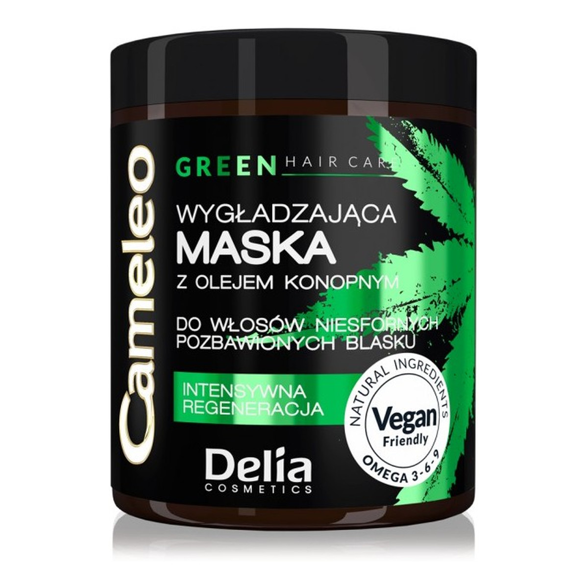 Cameleo Green Hair Care Wygładzająca Maska Z Olejem Konopnym Do Włosów Niesfornych Pozbawionych Blasku 250ml