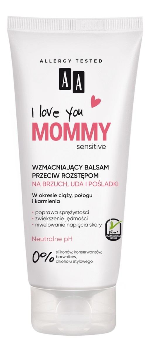Wzmacniający balsam przeciw rozstępom na brzuch uda i pośladki