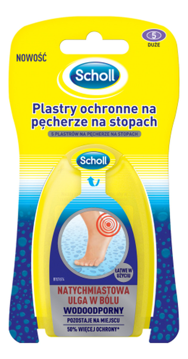 Plastry ochronne na pęchęrze na stopach