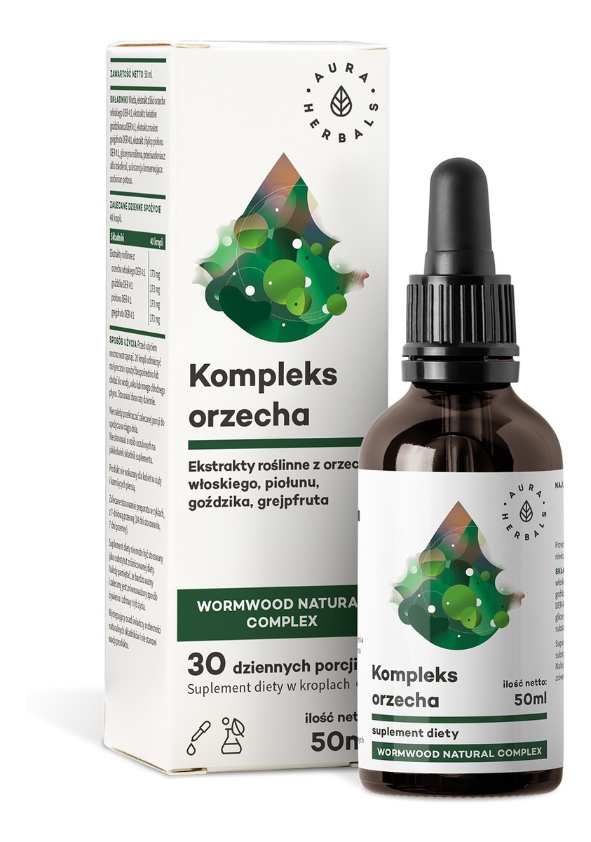 Kompleks orzecha piołun krople