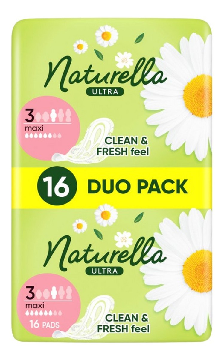 Naturella ultra podpaski ze skrzydełkami maxi (rozmiar 3) 1 op.-16 szt.