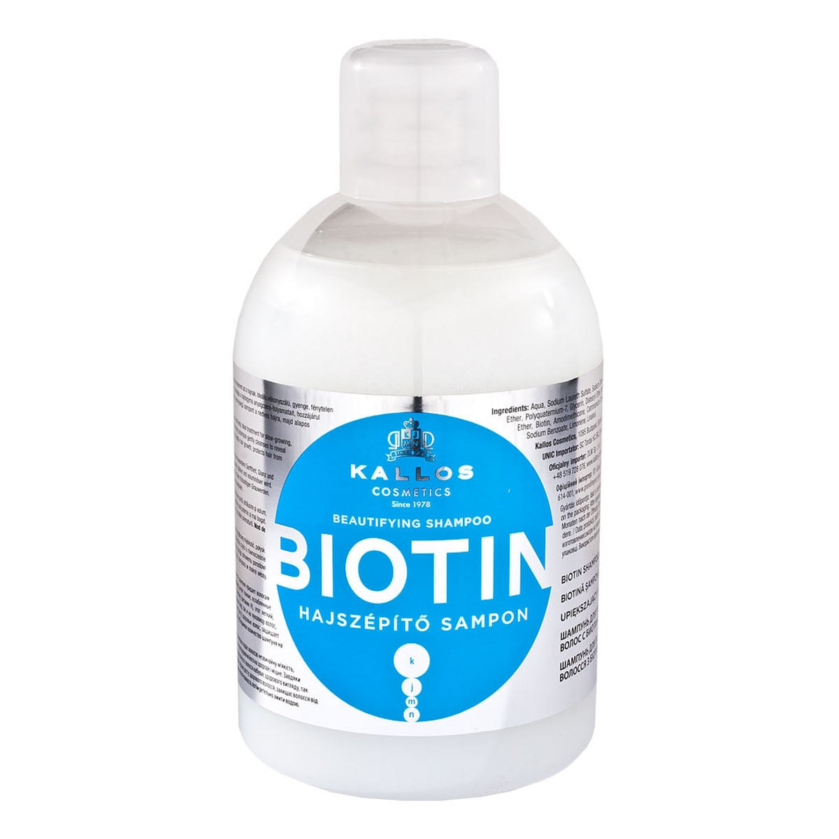Kallos Biotin Upiększający Szampon Do Włosów 1000ml