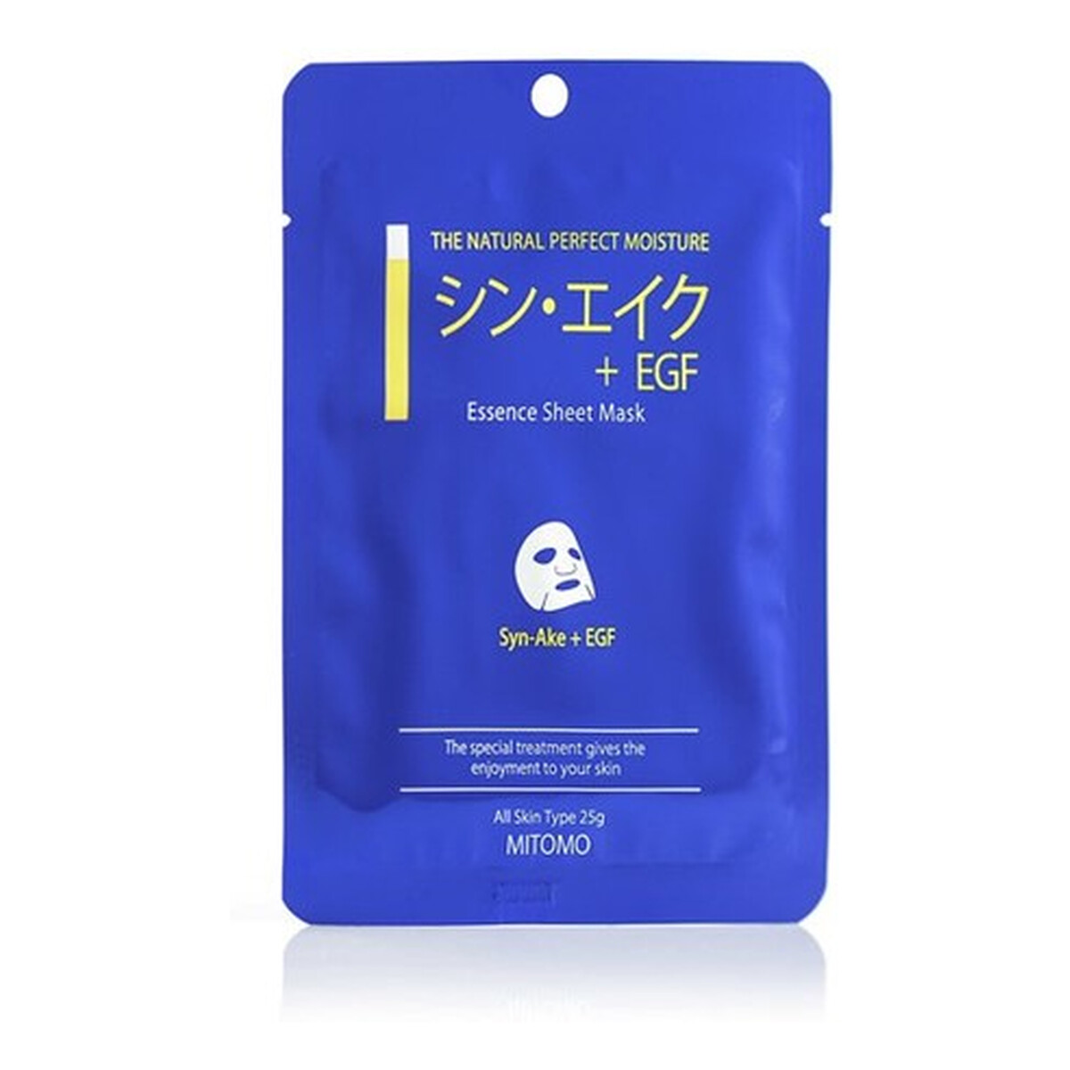 Mitomo wygładzająco-regenerująca Maseczka do twarzy w płachcie z syn-ake i egf 25g