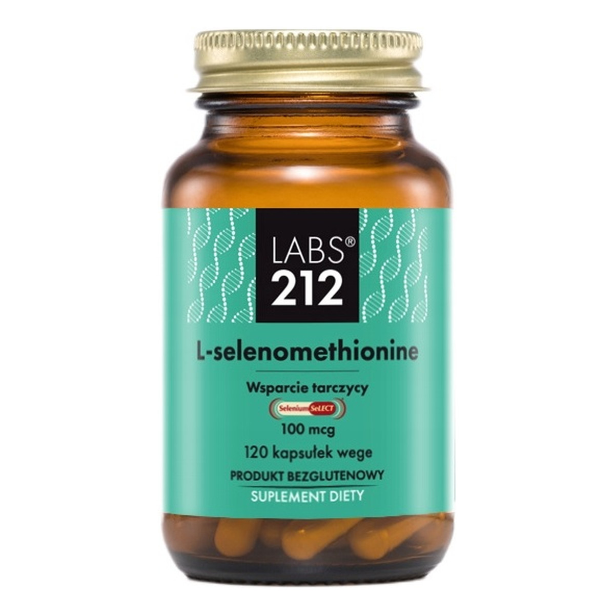 Labs212 L-Selenomethionine Selenium SeLECT - L-selenometionina 120 kapsułek 100mg