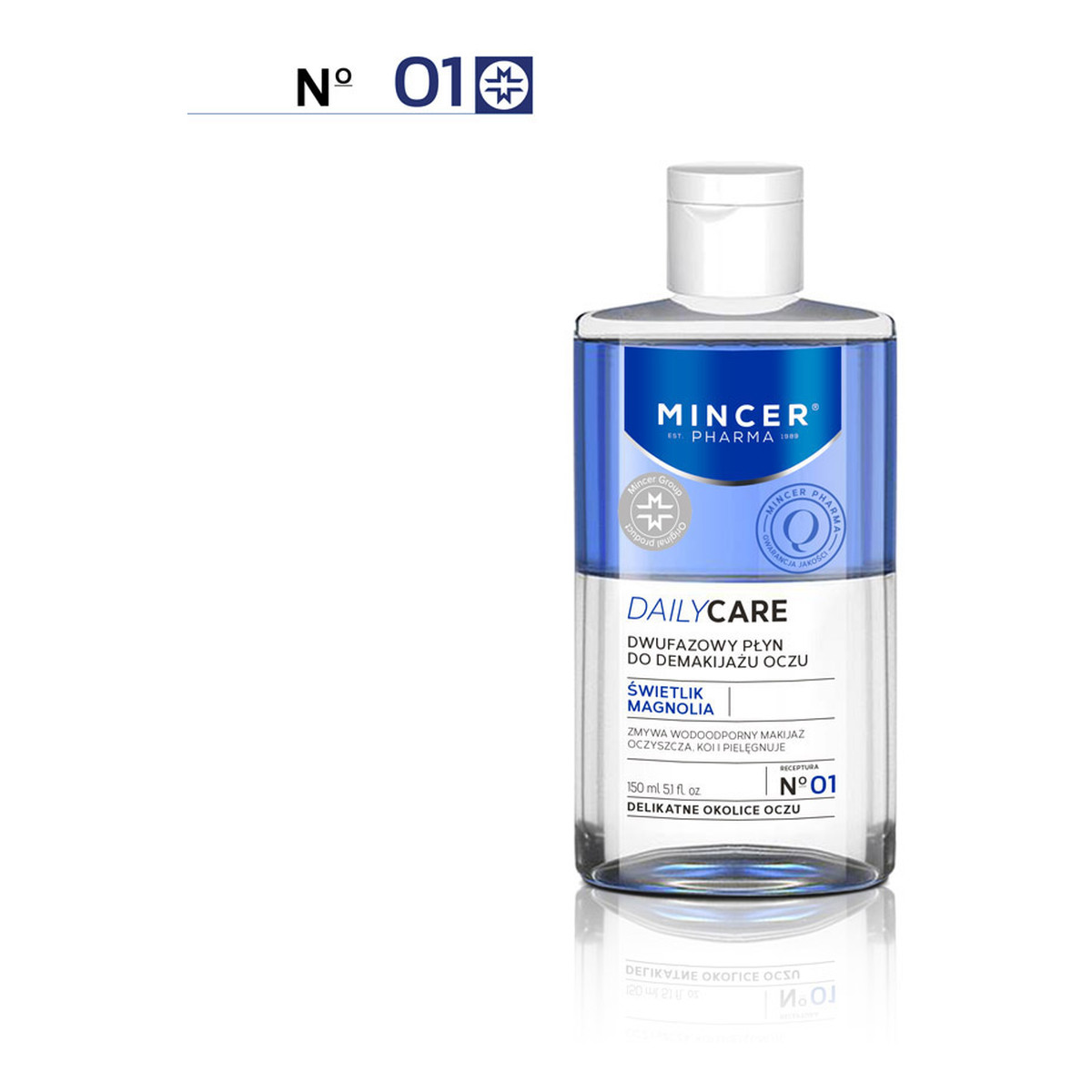 Mincer Pharma Daily Care Dwufazowy Płyn Do Demakijażu Oczu No01 150ml