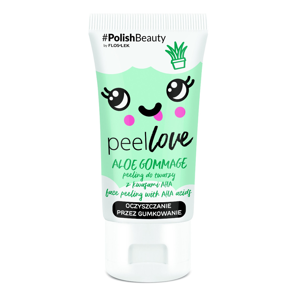 FlosLek PeelLove Peeling do twarzy z kwasami AHA Aloe Gommage 75ml