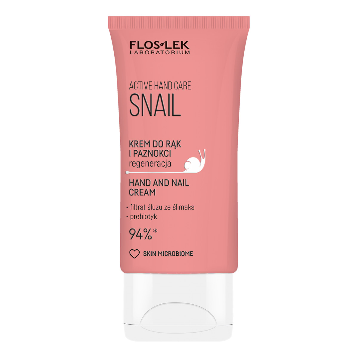 FlosLek Snail Zestaw prezentowy Hand & Lip DUO Care krem do rąk 50ml+pomadka ochronna Prebiotic