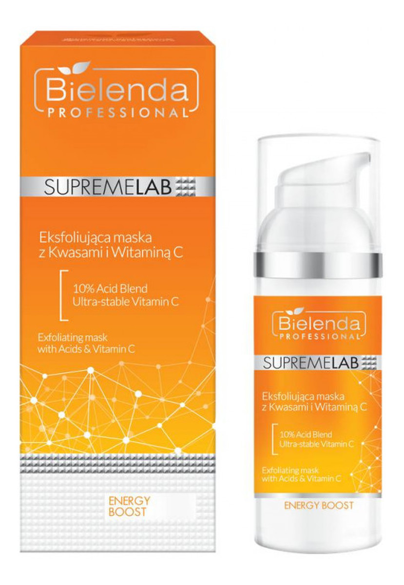 Energy Boost eksfoliująca maska z kwasami i witaminą C