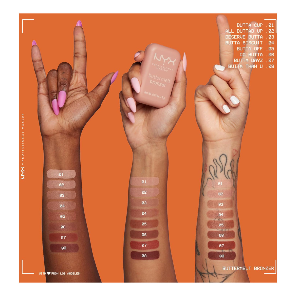 NYX Professional MakeUp Buttermelt Bronzer do twarzy 5g