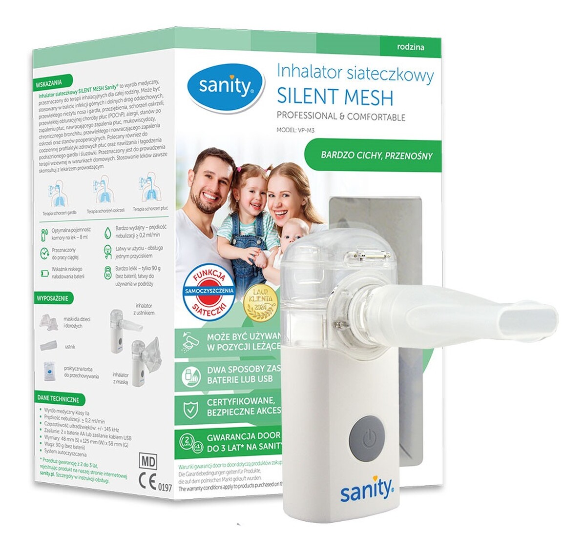 Silent mesh inhalator siateczkowy vp-m3